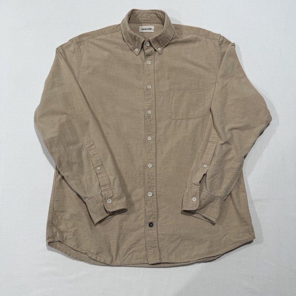 Taylor Stitch Beige Button-Down Casual Shirt